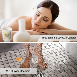 Donne di lusso Spa cura del corpo aromaterapia candele di cera di soia naturale Shampoo Bar doccia a vapore arcobaleno bagno bomba bagno <span class=keywords><strong>Set</strong></span> regalo - Product Image 5