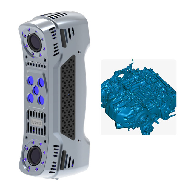 RayScan Mini Handheld 3D Laser Scanner 0.01mm High Accuracy Wireless Portable 3D Scanning System