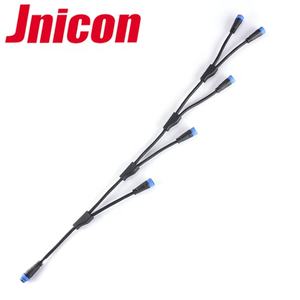 Y Splitter Dây Khai Thác 2 3 4 5PIN Điện Song Song Cáp Kết Quả Đầu Ra IP68 Kết Nối Không Thấm Nước - Product Image 2