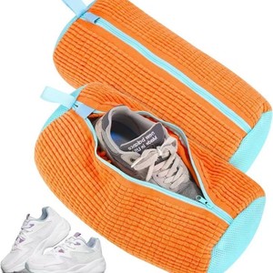 Organizadores de lavandería de poliéster Bolsas de limpieza de zapatos reutilizables para lavadora y secadora de zapatos - Product Image 3