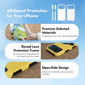 Coques de téléphone Subbank 3D PC Coated Slim Sublimation, finition brillante ou mate, pour <span class=keywords><strong>iPhone</strong></span> 17 Pro - Product Image 3