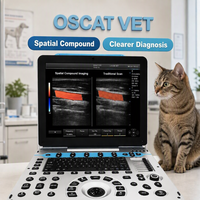 Échographe Doppler Couleur Vétérinaire OSCAT pour Ordinateur Portable avec Imagerie PW DPDI THI pour Diagnostic Hospitalier d'Animaux de Petite et Grande Taille