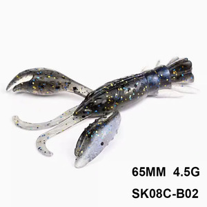 Leurre souple coulant pour la pêche aux <span class=keywords><strong>crevettes</strong></span> 65mm 4.5g 8 pièces par paquet - Product Image 5