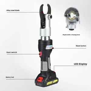 เครื่องมือจีบอเนกประสงค์แบบสองในหนึ่ง รุ่น EK-40C ขนาดเล็ก พกพาสะดวก ใช้พลังงานไฮดรอลิก 18V  แรงดัน 70 บาร์ แบบชาร์จไฟได้ - Product Image 4