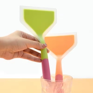 Espátula de silicona para cocinar, espátula ancha de silicona para panqueques, utensilios de cocina, herramientas de cocina antiadherentes, espátula ancha para carne, raspador de pizza - Product Image 2