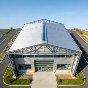 Estructura de Acero Prefabricada para Taller, Almacén o Nave Industrial, Diseño de Construcción de Alta Calidad a Bajo Precio, Suministro de Fábrica - Product Image 1