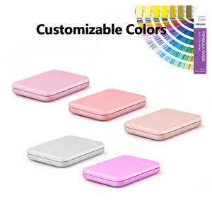 Miroir de maquillage LED pliable compact avec logo de marque privée, avec cadeau promotionnel, miroir portable - Product Image 2