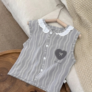En stock, <span class=keywords><strong>gilet</strong></span> pour enfants, imprimé à carreaux, imprimé éléphant, doublure en coton et soie à double couche, veste sans manches pour garçons et filles, prêt à être expédié, vente en gros - Product Image 1