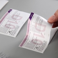 Prometh personnalisé 4 oz autocollant adhésif étiquette en PVC pour Prometh toux sirop bouteille code à barres caractéristique excellente adhérence industrie alimentaire