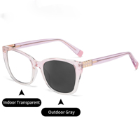 Lunettes photochromiques anti-lumière bleue TR90 pour femmes, monture optique tendance, protection UV, lunettes d'ordinateur