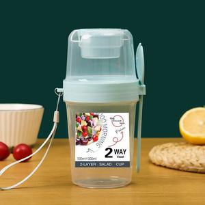 Taza de yogur de fruta portátil personalizada barata promocional, taza de ensalada de desayuno, taza de ensalada de Fitness - Product Image 5