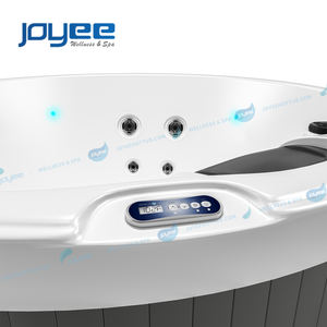 JOYEE Bain à remous rond européen pour <span class=keywords><strong>4</strong></span> <span class=keywords><strong>personnes</strong></span> Tube chaud Baignoires SPA extérieures Jacuzzier Baignoires de massage Spa de jardin Hottub spa <span class=keywords><strong>extérieur</strong></span> - Product Image 5