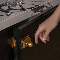 DOOROOM Baut Tugas Berat Kuningan H59 Antik Perunggu untuk Pintu Lemari Tinggi 39mm