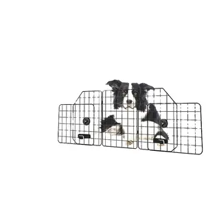 Kingtale Adjustable Large Pet Divider Barriers Heavy Wire Mesh Universal-Fit Vehicle Separator Dog Car Barriers