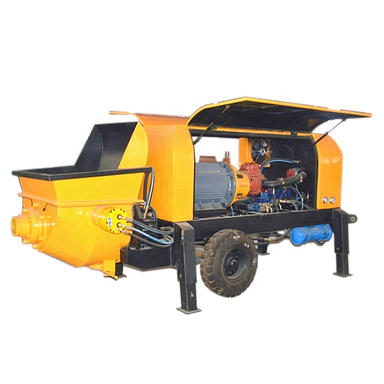 Прицеп низкой цене HBTS40-15-84R дизельный бетонный насос цена