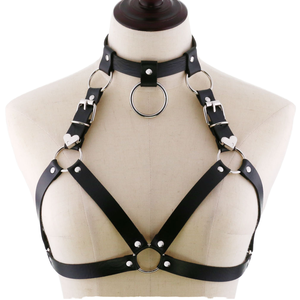 Gelances SM Factory Direct : Vêtements de bondage en cuir, tenues coquines, jouets pour adultes, collier de bondage, vêtements érotiques en cuir. - Product Image 1