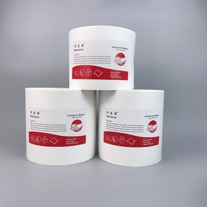 Rouleau de chiffons industriels multi-usages <span class=keywords><strong>en</strong></span> pulpe de bois et polyester, sans lin, de <span class=keywords><strong>forme</strong></span> carrée, type essuie-tout - Product Image 6