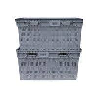 Caisse en plastique empilable et emboîtable NEXARA de qualité alimentaire 1100x650x550mm, conteneur pour la logistique de la chaîne du froid