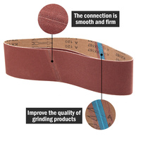 Vente en gros de bande abrasive en toile émeri métallique de 100x915mm roue abrasive en oxyde d'aluminium rouleau de papier abrasif