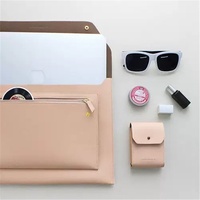 Sac pour ordinateur portable en cuir PU de style coréen, sac de bureau, sac à dossiers A4 B5, mallette pour ordinateur portable de 13,3 pouces