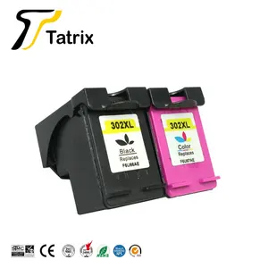 Tatrix Premium 302XL ตลับหมึกรีไซเคิล302XL 302 302 XL ตลับหมึกอิงค์เจ็ทสีสำหรับเครื่องพิมพ์ HP Deskjet 1110 3630