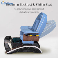 Fauteuil de massage électrique pour les pieds, couleur personnalisée, luxe, pour salon de manucure, avec système vapeur