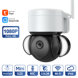 Cámara de Seguridad con Reflector Exterior TUOAN Tuya, Visión Nocturna a Todo Color, IP65, Compatible con Visualización en PC y Almacenamiento en la Nube - Product Image 2