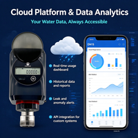 Compteurs d'eau intelligents LoRaWAN 4G Tuya avec contrôle de vanne, NB-IOT RS485 Modbus, étanches Classe 2 pour l'alimentation en eau des villes intelligentes