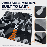 Serviette de sport camouflage personnalisée légère en polyester pour essuyer la sueur, idéale pour le MMA, la boxe et l'entraînement en salle de sport, faible MOQ 30 pièces