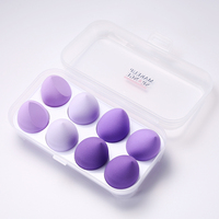 Satu Set Alat Rias Bedak Concealer Rias Wajah Puff Kosmetik Concealer Set Alat Rias Penggunaan Ganda Basah Kering Spons Rias Wajah Harga Terbaik 8 Buah