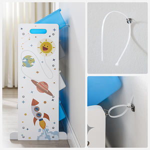 Tuangmics — bibliothèque en bois pour enfants, meubles de rangement facile à assembler, avec boîte de rangement en plastique - Product Image 6