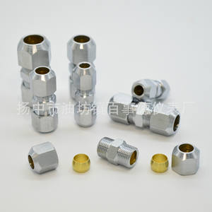 Raccord en laiton DN12mm à serrage direct avec embout intermédiaire pour tube – Vente en gros usine - Product Image 2