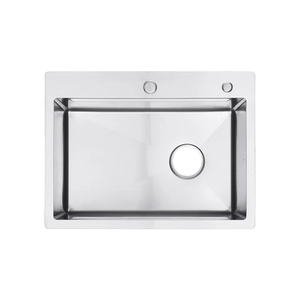 Fregadero de Cocina de Acero Inoxidable 201/304 Dasen S6145, Fregadero <span class=keywords><strong>Redondo</strong></span> con Escurridor, Tamaño 24x18 para Cocina - Product Image 1