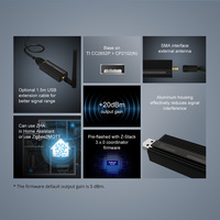 SONOFF ZB Dongle-P Zigbee 3.0 USB Dongle Plus Analyseur de passerelle Zigbee sans fil Zigbee2MQTT Capture d'interface USB avec antenne