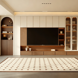 Meuble <span class=keywords><strong>TV</strong></span> <span class=keywords><strong>mural</strong></span> intégré spacieux pour grand salon avec rétroéclairage LED et compartiments de rangement - Product Image 6