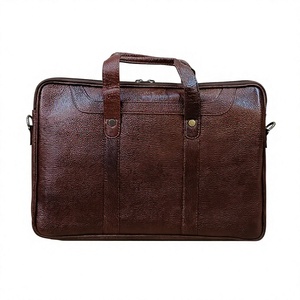 Sac pour ordinateur portable en cuir véritable, grande capacité, écologique, imperméable, léger, avec bandoulière, style coréen BS International pour hommes - Product Image 6