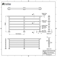 Luxuriöses Zeitgenössisches Aluminium-Legierung Rahmenloses Balkon-Treppengeländer Rostbeständige Schwarze Lamellen DIY-Installation Hotel Apartment 5