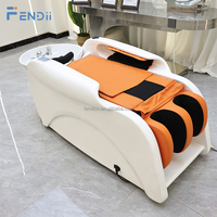 Lit de massage spa à tête réglable électrique Barbershop avec circulation d'eau