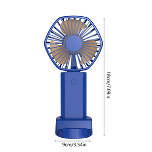 Smart Folding <b>Mini</b> Electric Handheld <b>Fan</b> Three-Speed Plastic Rechargeable Battery 2400mAh Portable Outdoor Hotel Household Use - Product Image 1