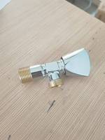 Connecteur de toilette en cuivre vanne d'angle en laiton à 90 degrés vanne d'angle de salle de bain vanne d'arrêt d'angle en laiton