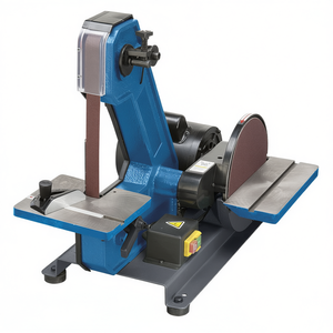 Ponceuse verticale à bande et à disque Fervi, meule de 150 mm, double fonction, pour le travail du métal et du bois - Product Image 2