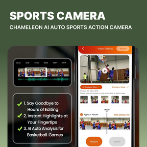 Caméra d'<span class=keywords><strong>action</strong></span> sportive automatique XbotGo Chameleon AI |   Caméra IP 4K étanche IP67 avec suivi de mouvement à 360°, diffusion en direct sans fil, CMOS, MicroSD - Product Image 5