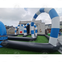 Piste de course gonflable commerciale en PVC Piste de course gonflable Go Karting Piste de course gonflable Rc pour quads