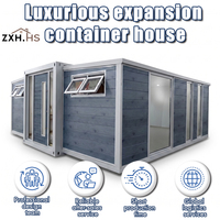 Mini-maison préfabriquée, conteneur extensible de 20 pieds, 1 chambre, 1 salle de bain, solaire, hors réseau, cabane mobile, OEM personnalisé