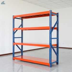 מדפי אחסון מתכת כבדים למחסן, ללא ברגים, עם הגנה מפני קורוזיה - Product Image 1