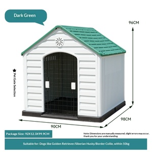 Dış Mekan Orta Boy Büyük Köpek Kulübesi Yağmur Geçirmez Yazlık Köpek Evi - Product Image 6