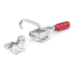 K1432 HOOK CLAMP, HORIZONTALE AVEC JAW FIXE, F2=2000, ACIER GALVANISÉ, COMP: PLASTIQUE ROUGE RÉSISTANT À L'HUILE - Product Image 2