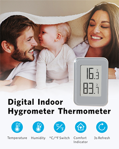 Новый 2024, цифровой гигрометр, измеритель влажности, термометр - Product Image 2