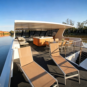 Fabricant de <span class=keywords><strong>bateau</strong></span> 11m 36 pieds maison luxe aventures maison <span class=keywords><strong>bateau</strong></span> en aluminium ponton verre maison Barge - Product Image 3