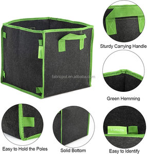Sacs de culture rectangulaires carrés d'intérieur/extérieur durables pour plantes Conteneur pliable pour jardinière de jardin Plantation de légumes Sol polyvalent - Product Image 3